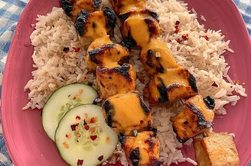 Bang Bang Chicken Skewers