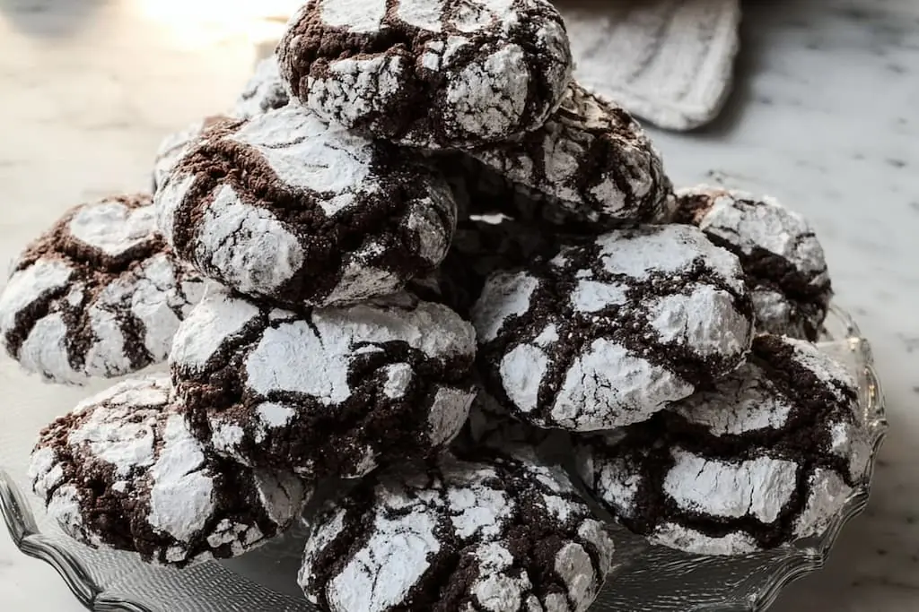 Spider Chocolate Crinkle Cookies Recipe